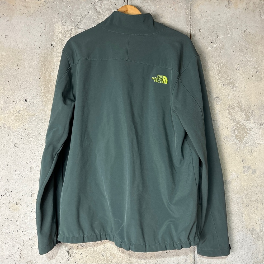 The north face Apex bionic soft shell, zip up jacket, blue green gray xl - Picture 4 of 6